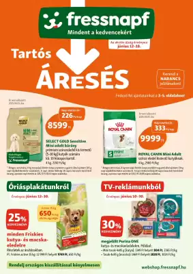 Fressnapf akciós újság (érvényes eddig: 18-06)