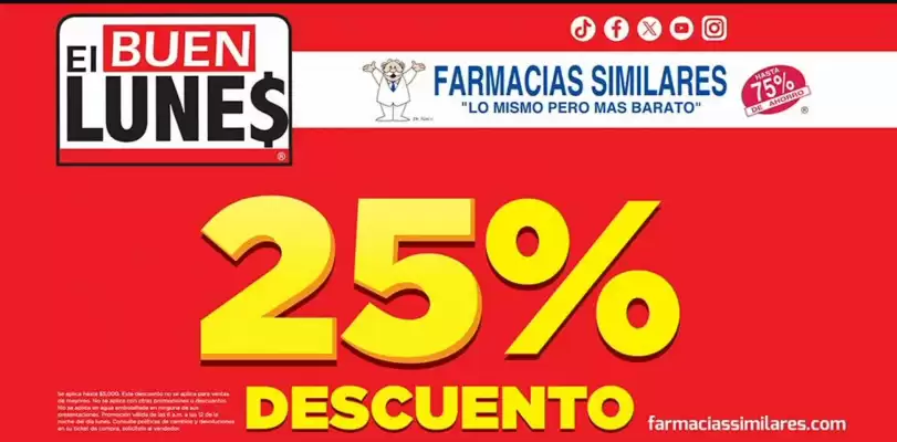 Catálogo Farmacias Similares (válido hasta 30-06)