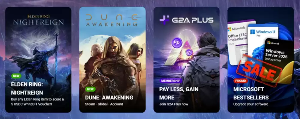 Catalog G2A (valid până la 17-06)