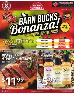 Red Barn Market flyer (valid until 25-06)