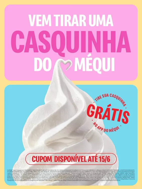Catálogo McDonald's (válido até 15-06)