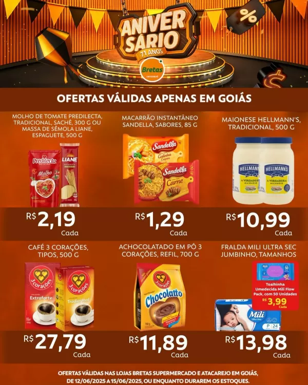 Catálogo Supermercados Bretas (válido até 15-06)