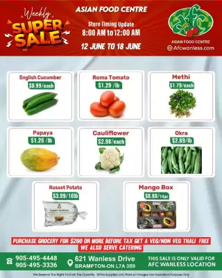 Asian Food Centre flyer (valid until 18-06)