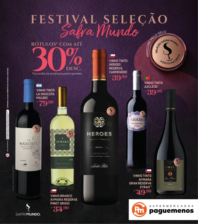 Catálogo Supermercados Pague Menos (válido até 30-06)