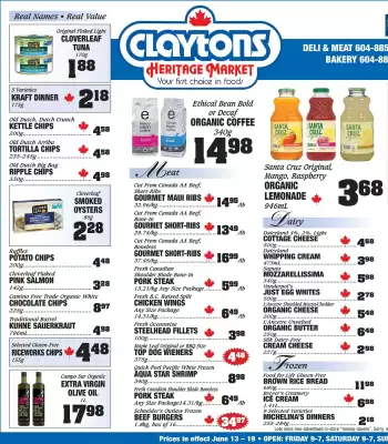 Claytons Heritage Market flyer (valid until 19-06)