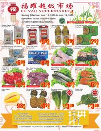 Fu Yao Supermarket flyer week 24 Page 1
