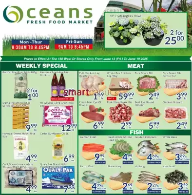 Oceans Fresh Food Market flyer (valid until 19-06)
