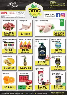 Oma Fresh Foods flyer (valid until 19-06)