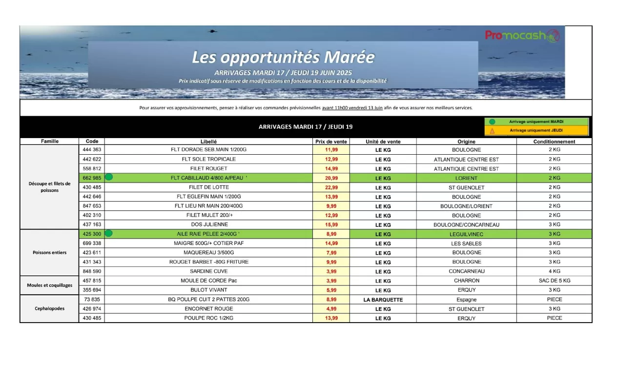 Catalogue Promocash (valable jusqu'au 19-06)