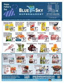 Blue Sky Supermarket flyer week 24 Page 1