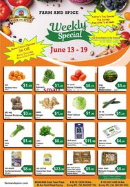 Farm And Spice Grocers flyer week 24 Page 1