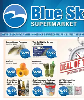 Blue Sky Supermarket flyer (valid until 19-06)