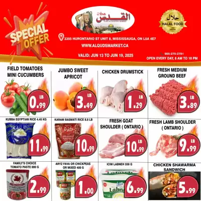 Al-Quds Supermarket flyer (valid until 19-06)