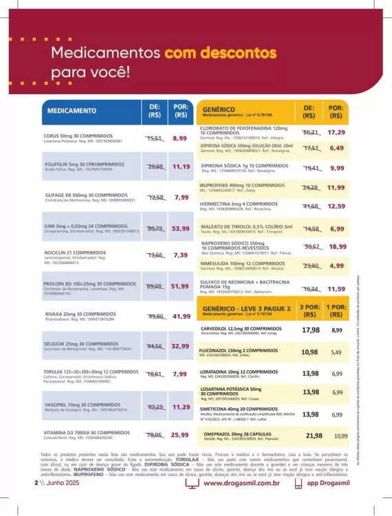 Catálogo Drogasmil (válido até 30-06)