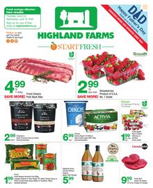 Highland Farms flyer Page 1