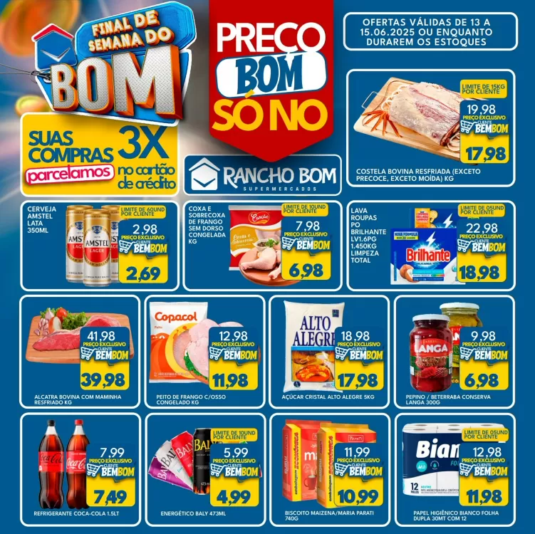 Catálogo Rancho Bom Supermercados (válido até 15-06)