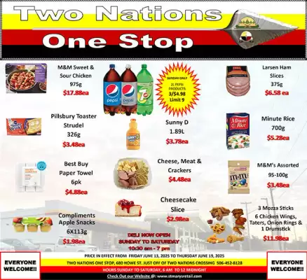 Two Nations One Stop flyer (valid until 19-06)