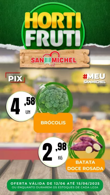 Catálogo San Michel Supermercados (válido até 15-06)