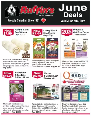 Ruffin's Pet Centre flyer (valid until 19-06)
