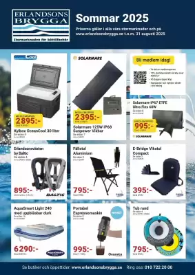 Erlandsons Brygga reklamblad (giltig till och med 31-08)