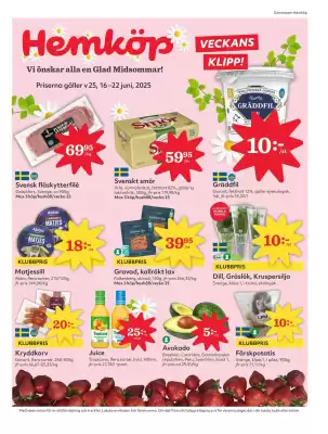 Hemköp reklamblad (giltig till och med 22-06)