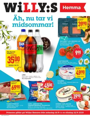 Willys Hemma reklamblad (giltig till och med 22-06)