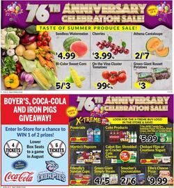 Boyer's Food Markets Weekly Ad week 25 Page 1