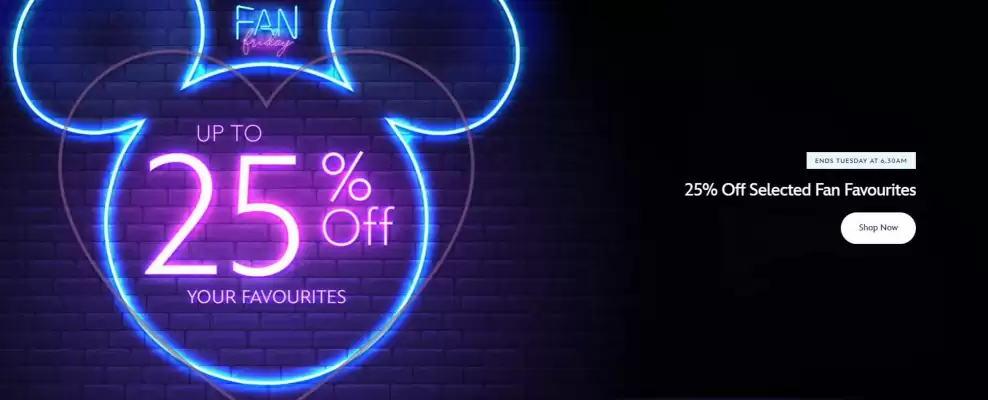 Folheto Disney Store