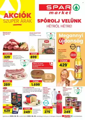 Spar Market akciós újság (érvényes eddig: 25-06)