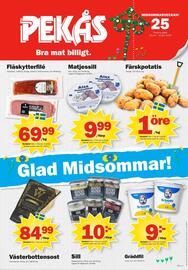 Pekås reklamblad vecka 25 Sida 1
