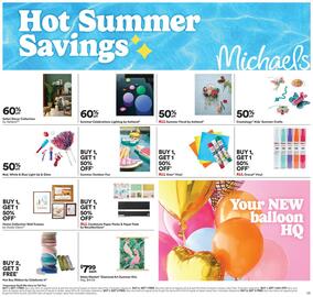 Michaels Weekly Ad week 25 Page 1
