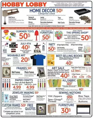 Hobby Lobby Weekly Ad (valid until 21-06)