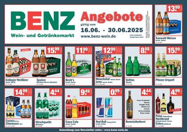 Benz Getränke Prospekt Seite 1