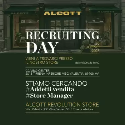 Volantino Alcott (valido fino al 20-06)