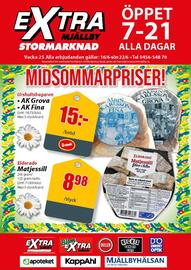 Extra Mjällby Stormarknad reklamblad vecka 25 Sida 1