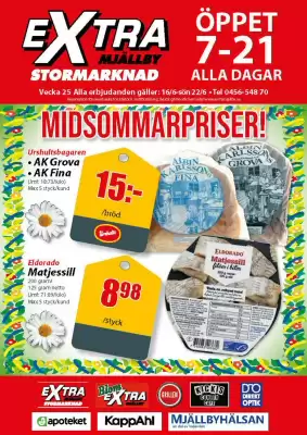 Extra Mjällby Stormarknad reklamblad