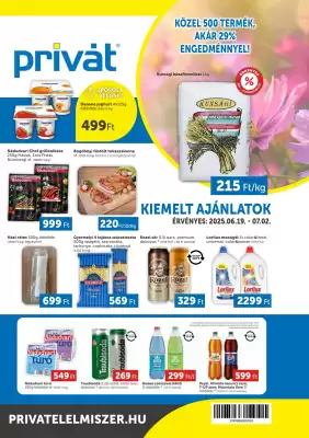 PRIVÁT akciós újság (érvényes eddig: 2-07)