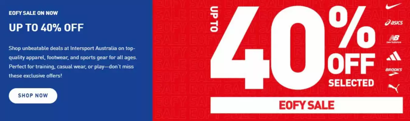 Intersport catalogue (valid until 30-06)