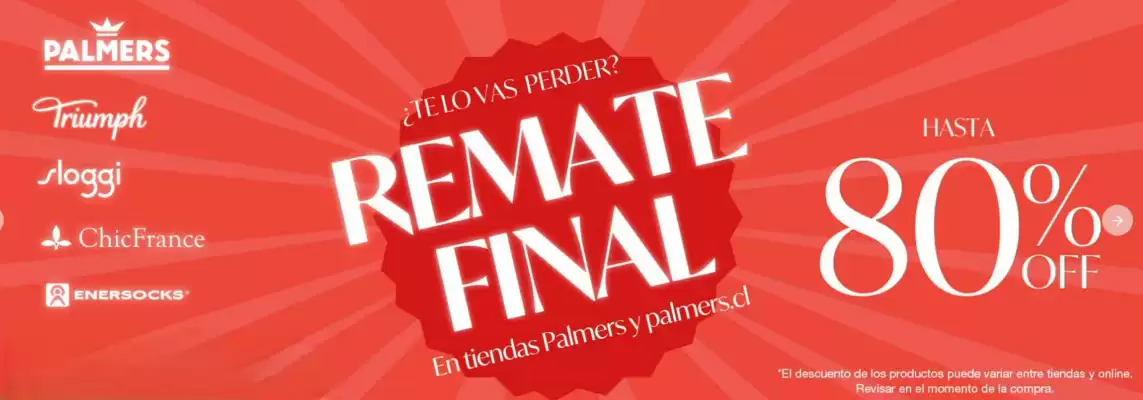 Catálogo Palmers (válido hasta 1-07)