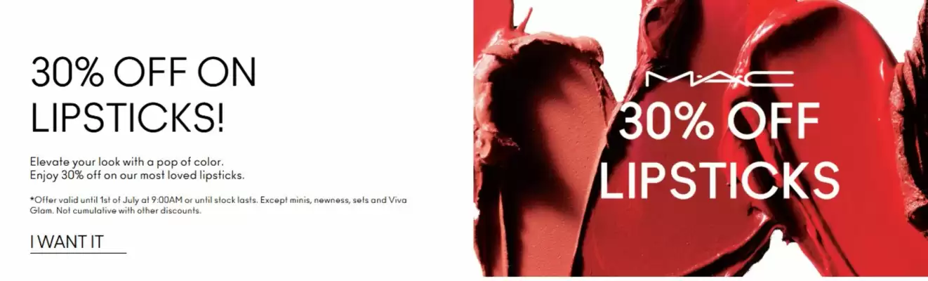 MAC Cosmetics catalogue (valid until 1-07)