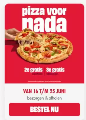 Domino´s pizza folder (geldig t/m 25-06)