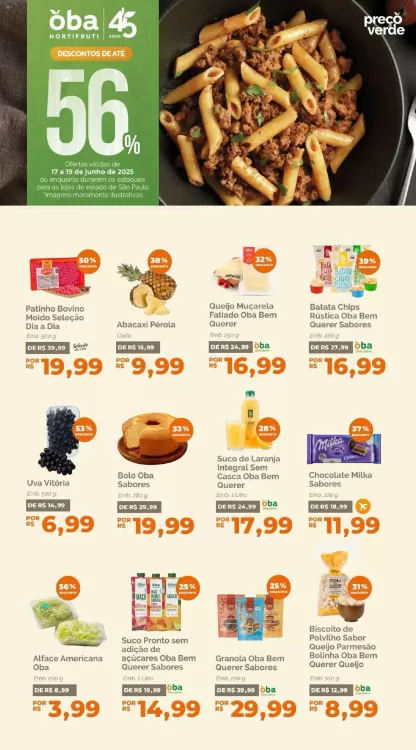 Catálogo Oba Hortifruti (válido até 19-06)