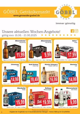 Getränke Göbel Prospekt (gültig bis 21-06)