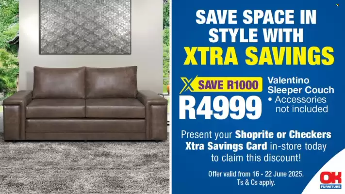 OK Furniture catalogue (valid until 22-06)