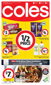 Coles catalogue week 25 Page 1