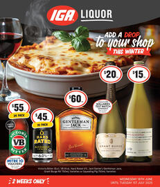 IGA Liquor catalogue Page 1