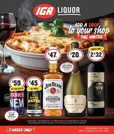 IGA Liquor catalogue Page 1