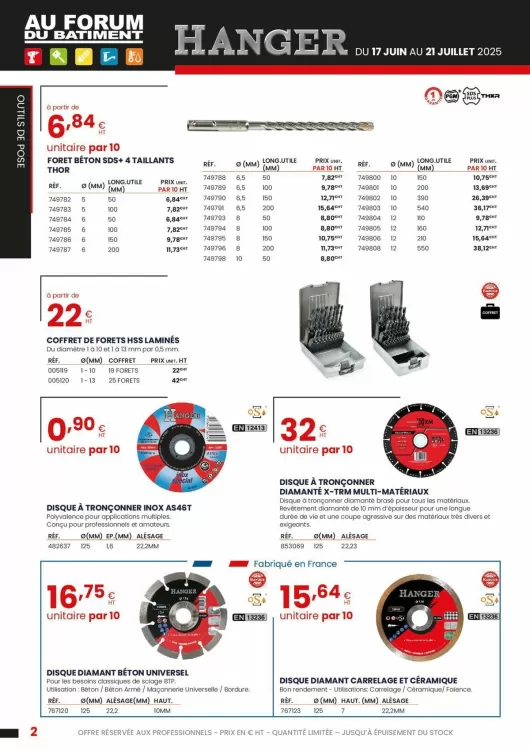 Catalogue Au Forum du Bâtiment (valable jusqu'au 21-07)