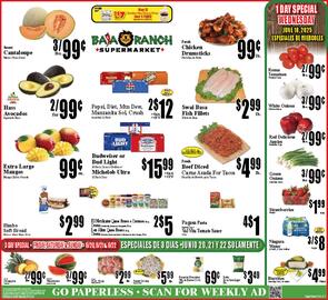 Baja Ranch Weekly Ad week 25 Page 1