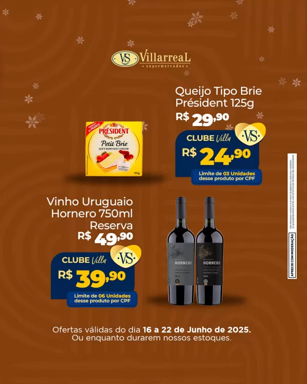 Catálogo Villarreal Supermercados (válido até 22-06)
